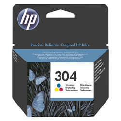 HP 304 Tri-Colour Ink Cartridge